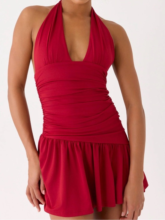 Peppermayo Dresses & Skirts - Peppermayo Red Halter Mini Dress